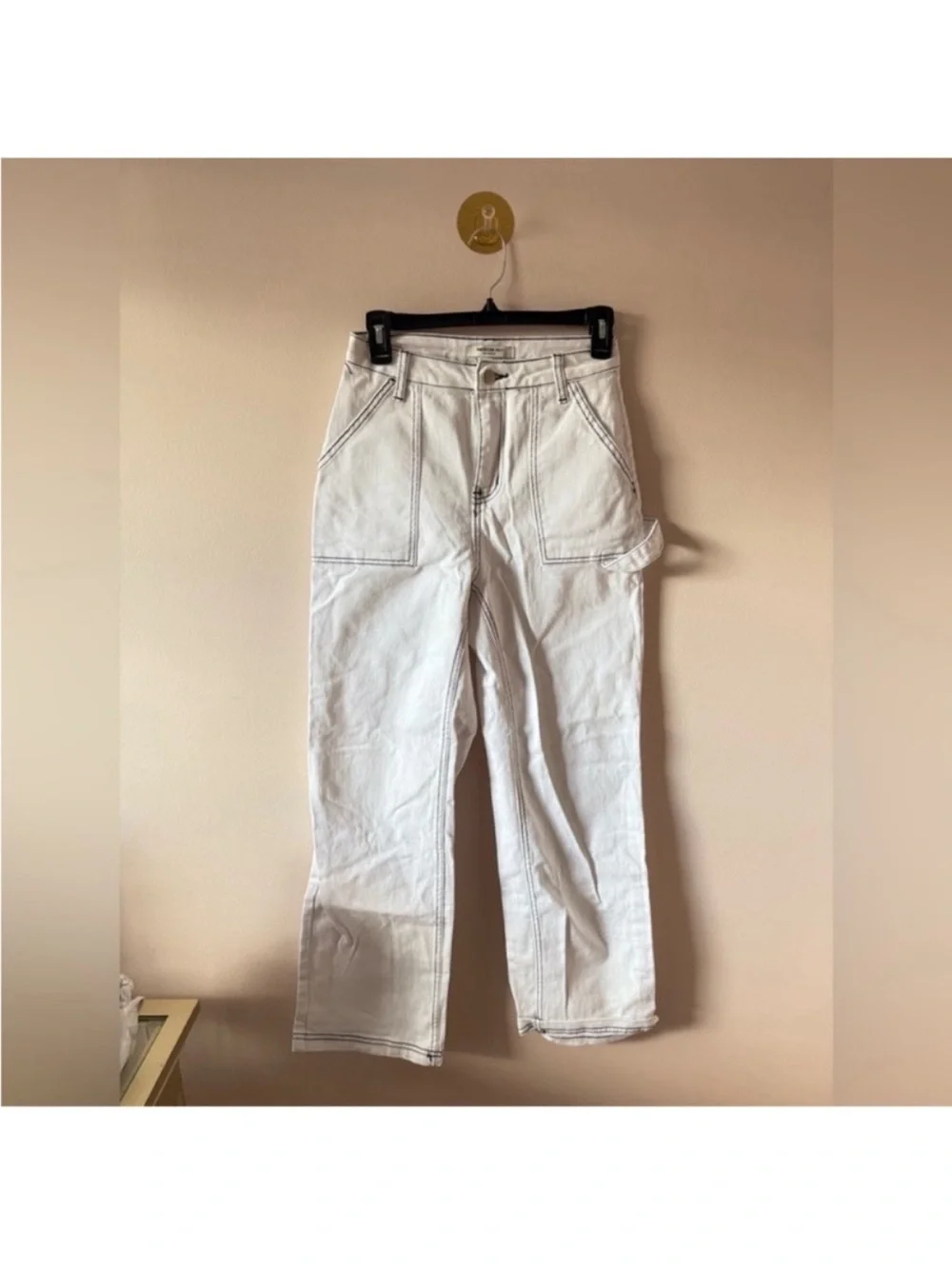 American Bazi White Denim Pants Small